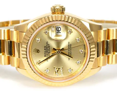 Rolex Lady-Datejust 279178 28mm Yellow gold Champagne