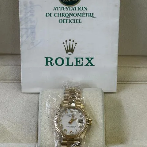 Rolex Lady-Datejust 69178 26mm Yellow gold White