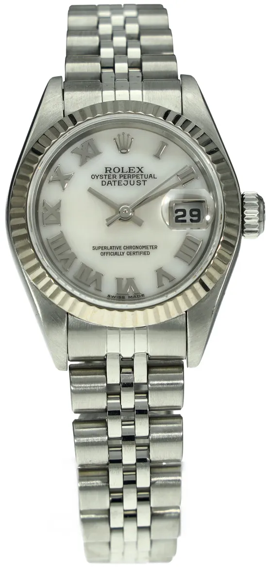 Rolex Lady-Datejust 79174 26mm White gold and Stainless steel Mother-of-pearl