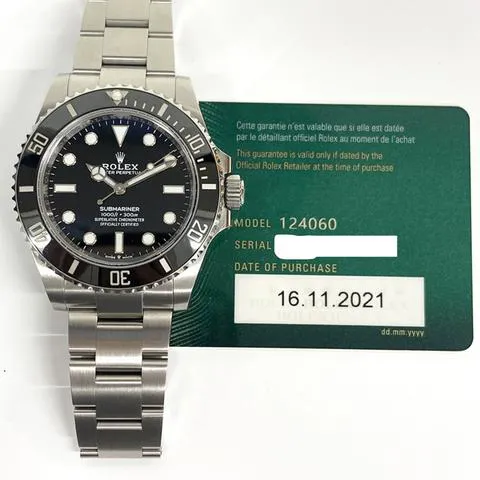 Rolex Submariner 124060 41mm Stainless steel Black