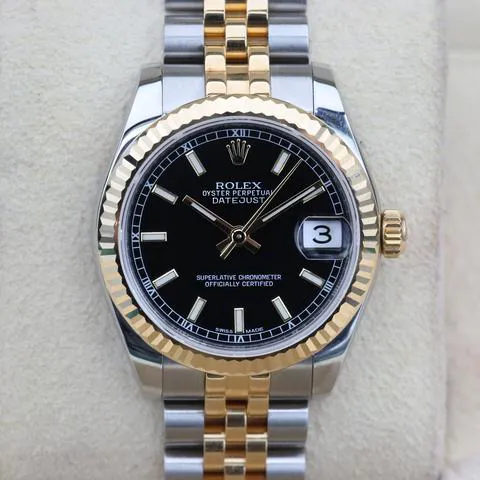 Rolex Datejust 31 178273 31mm Yellow gold and Stainless steel Black