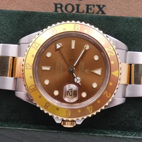 Rolex GMT-Master II 16713 40mm Yellow gold and Stainless steel Brown 3