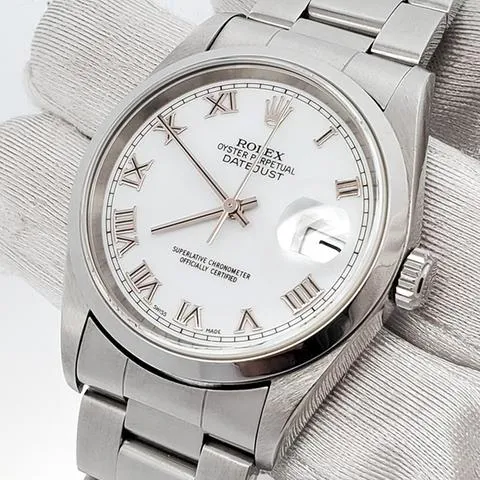 Rolex Datejust 36 16200 36mm Stainless steel White