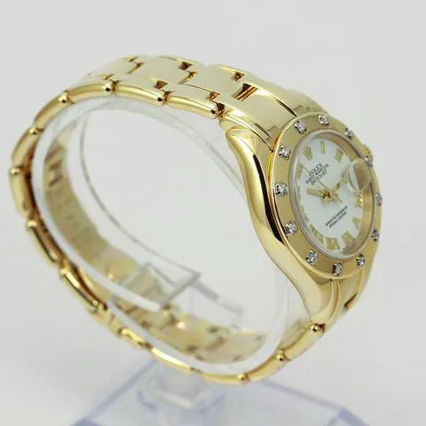 Rolex Lady-Datejust Pearlmaster 80318 29mm Yellow gold White 4