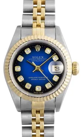 Rolex Datejust 69173G 26mm Stainless steel Blue