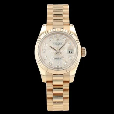 Rolex Datejust 179175F 26mm Rose gold Gold