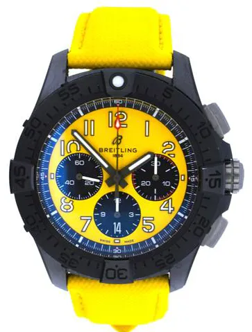 Breitling Avenger SB0147101I1X1 44mm Black ceramic Yellow