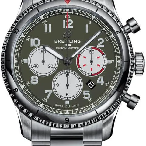 Breitling Aviator 8 AB01192A1L1A1 43mm Stainless steel Green