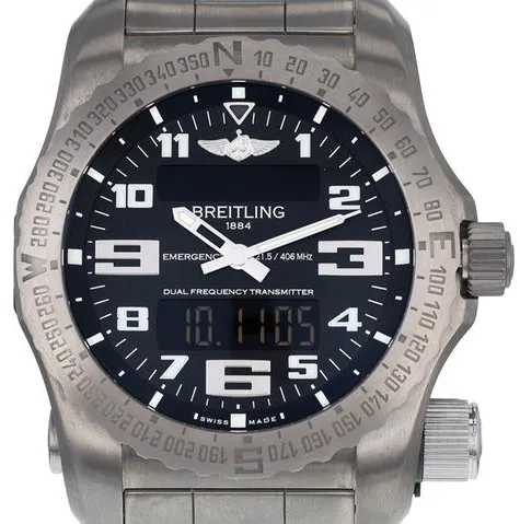 Breitling Emergency E76325 51mm Titanium Black