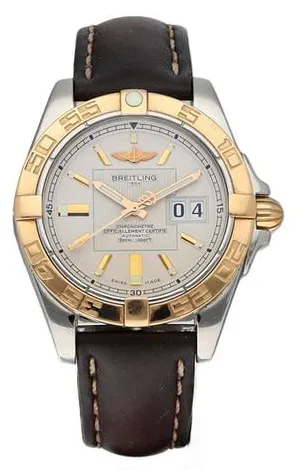 Breitling Galactic C49350 41mm Yellow gold and Stainless steel White