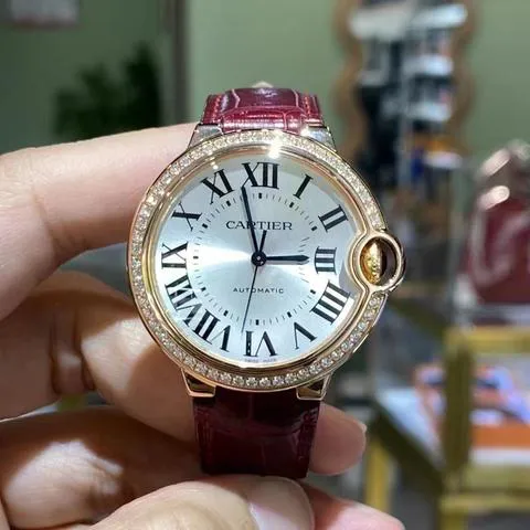 Cartier Ballon Bleu de Cartier WJBB0034 36mm Rose gold Silver