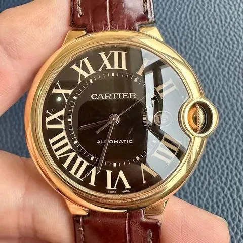 Cartier Ballon Bleu W6920037 42mm Rose gold Brown