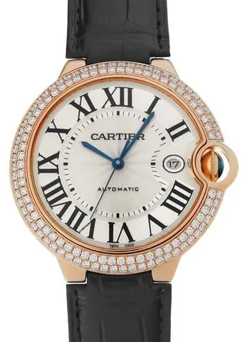 Cartier Ballon Bleu WE900851 42mm Rose gold Silver