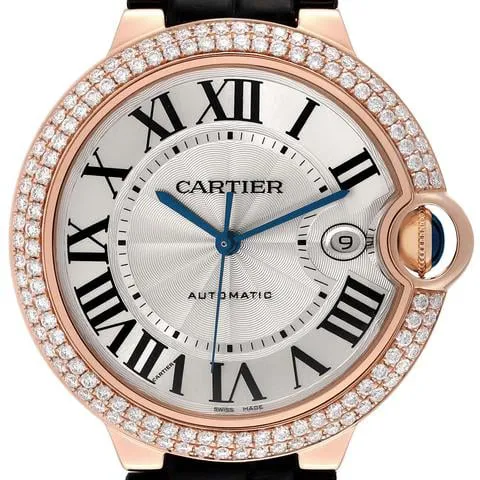 Cartier Ballon Bleu WE900851 42mm Rose gold Silver