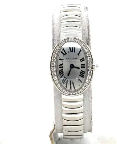 Cartier Mini Baignoire WB520025 21mm White gold Silver