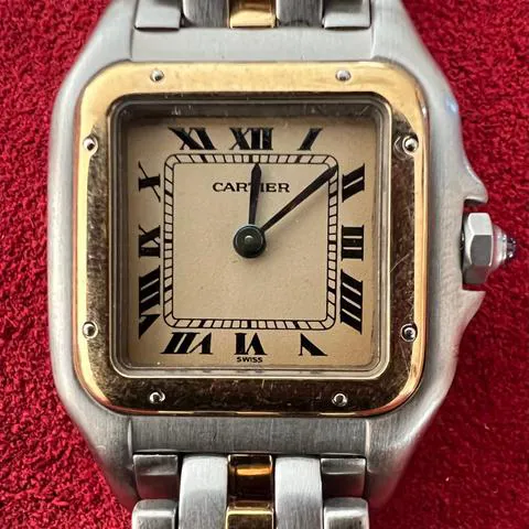 Cartier Panthère 166921 22mm Yellow gold and Stainless steel Champagne