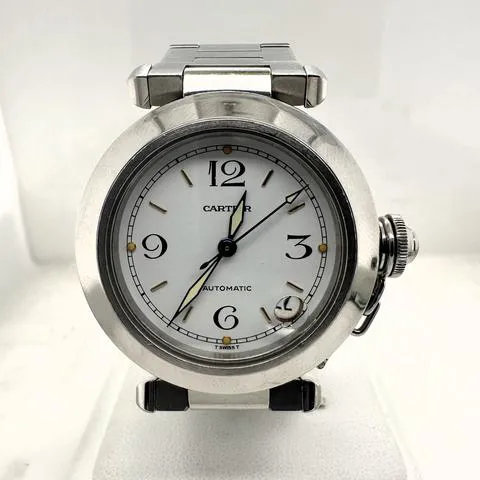 Cartier Pasha 2475 35mm Steel White