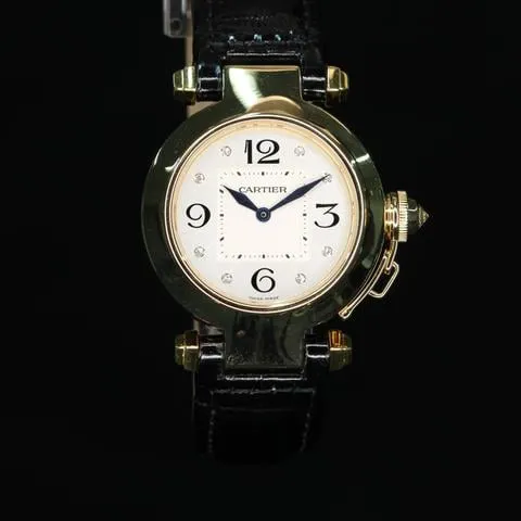 Cartier Pasha 2811 39mm Yellow gold Silver