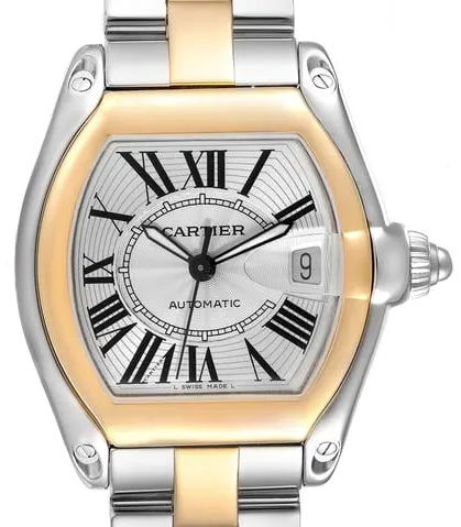 Cartier Roadster w62031y4 38mm Yellow gold and Stainless steel Silver