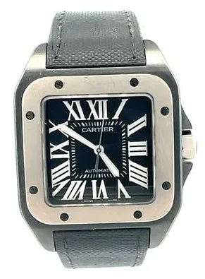 Cartier Santos W2020010 38mm Stainless steel Black