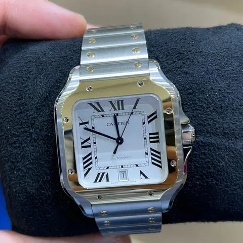 Cartier Santos W2SA0009 40mm Yellow gold and Stainless steel Silver