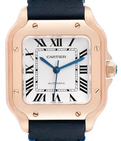 Cartier Santos WGSA0012 35mm Rose gold Silver