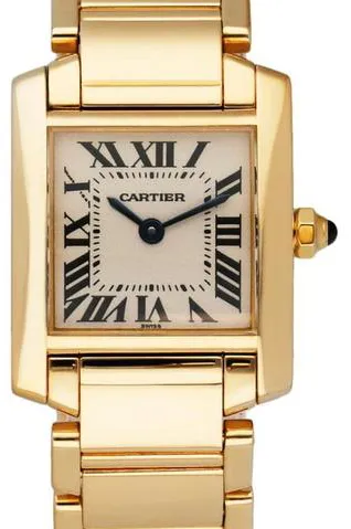 Cartier Tank Française W50002N2 20mm Yellow gold White