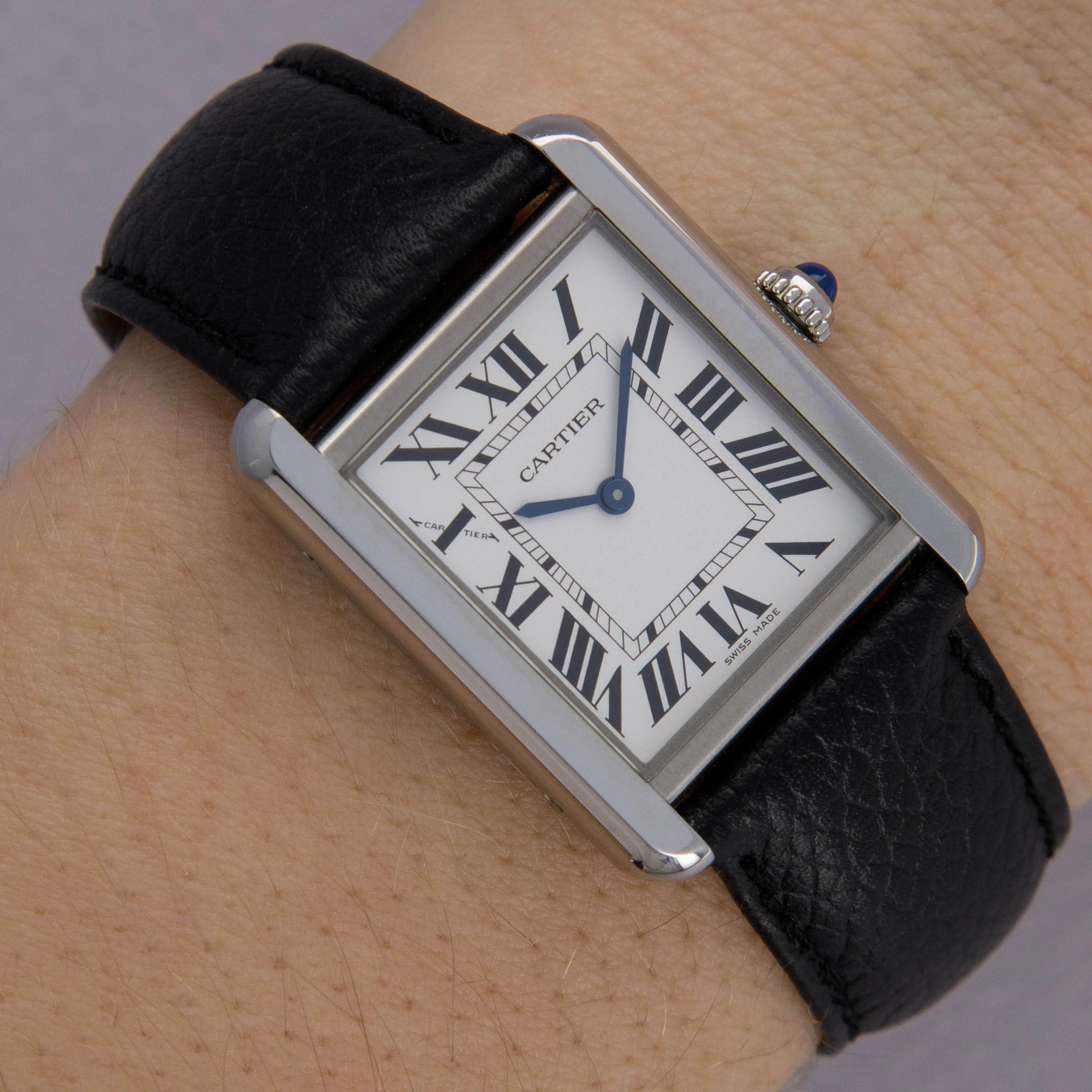 Cartier Tank WSTA0030 24.5mm Stainless steel Silver 17