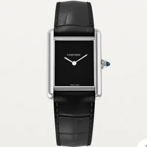 Cartier Tank WSTA0072 33.5mm Stainless steel Black