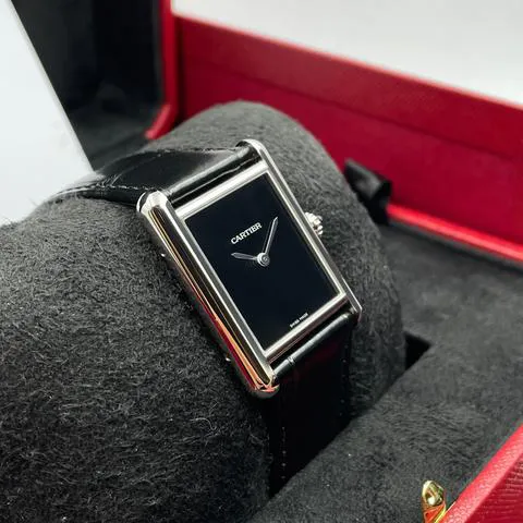 Cartier Tank WSTA0072 33.5mm Stainless steel Black 1