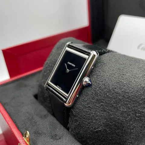 Cartier Tank WSTA0072 33.5mm Stainless steel Black 2