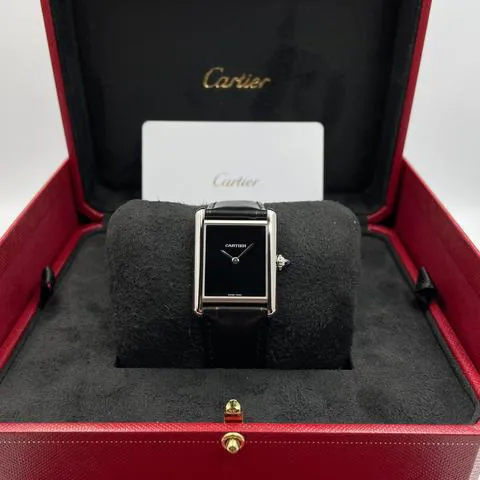 Cartier Tank WSTA0072 33.5mm Stainless steel Black 3