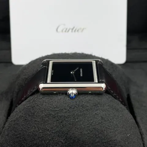 Cartier Tank WSTA0072 33.5mm Stainless steel Black 7