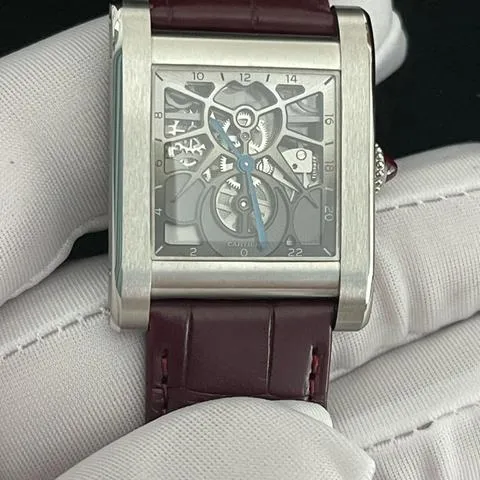 Cartier Tank WHTA0020 White gold Transparent