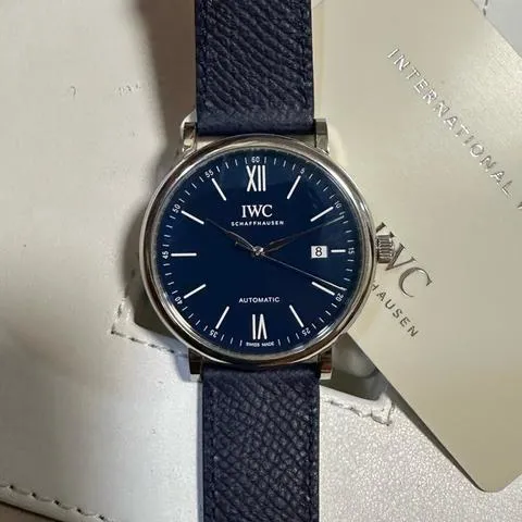 IWC Portofino IW356518 40mm Steel Blue