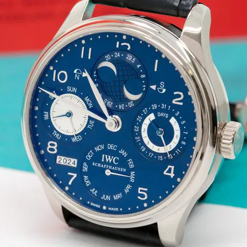 IWC Portugieser IW503203 44mm White gold Blue