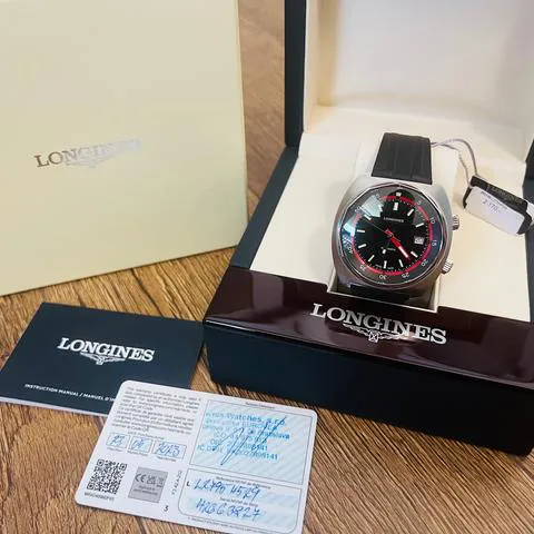 Longines Heritage L2.795.4 42mm Stainless steel Black