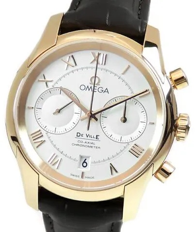 Omega De Ville Co-Axial 431.53.42.51.02.001 42mm Rose gold Silver