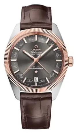 Omega Globemaster 130.23.41.22.06.001 41mm Yellow gold and Stainless steel Gray