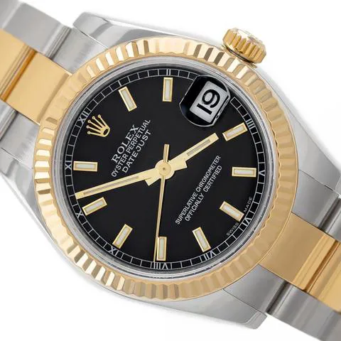 Rolex Datejust 31 178273 31mm Yellow gold and Stainless steel Black