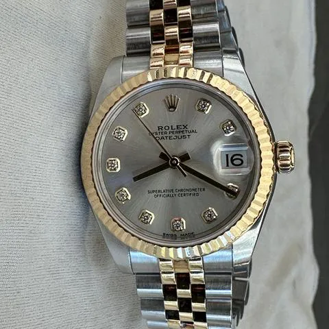 Rolex Datejust 31 178273 31mm Yellow gold and Stainless steel Silver