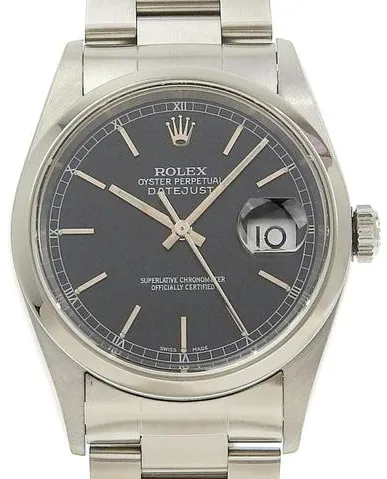 Rolex Datejust 36 16200 36mm Stainless steel Black