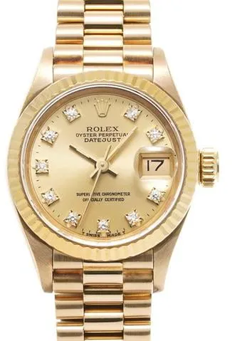 Rolex Datejust 69178G 26mm Yellow gold Champagne