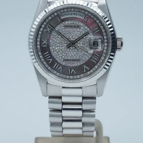 Rolex Day-Date 36 18239 36mm White gold Silver