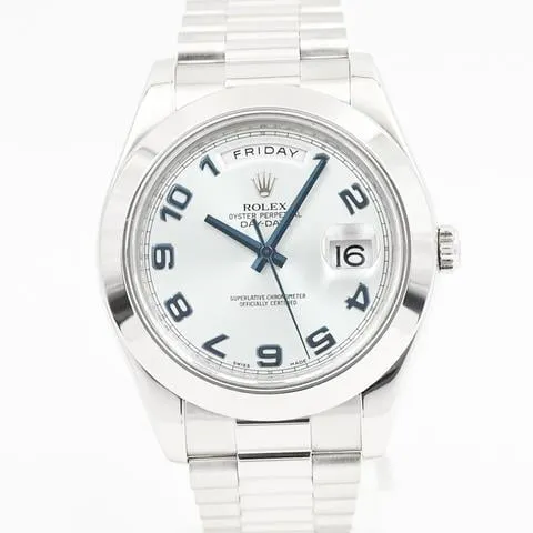 Rolex Day-Date II 218206 41mm Platinum Blue