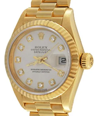 Rolex Lady-Datejust 69178 26mm Yellow gold White