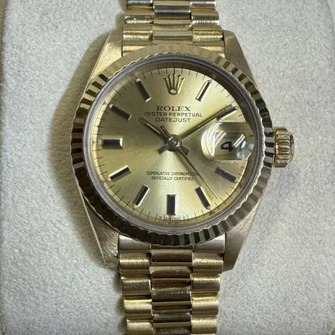 Rolex Lady-Datejust 69178 26mm Yellow gold Champagne