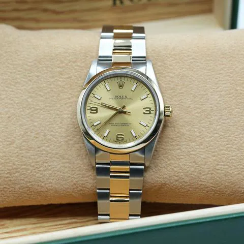 Rolex Oyster Perpetual 34 14203 34mm Gold/steel Champagne