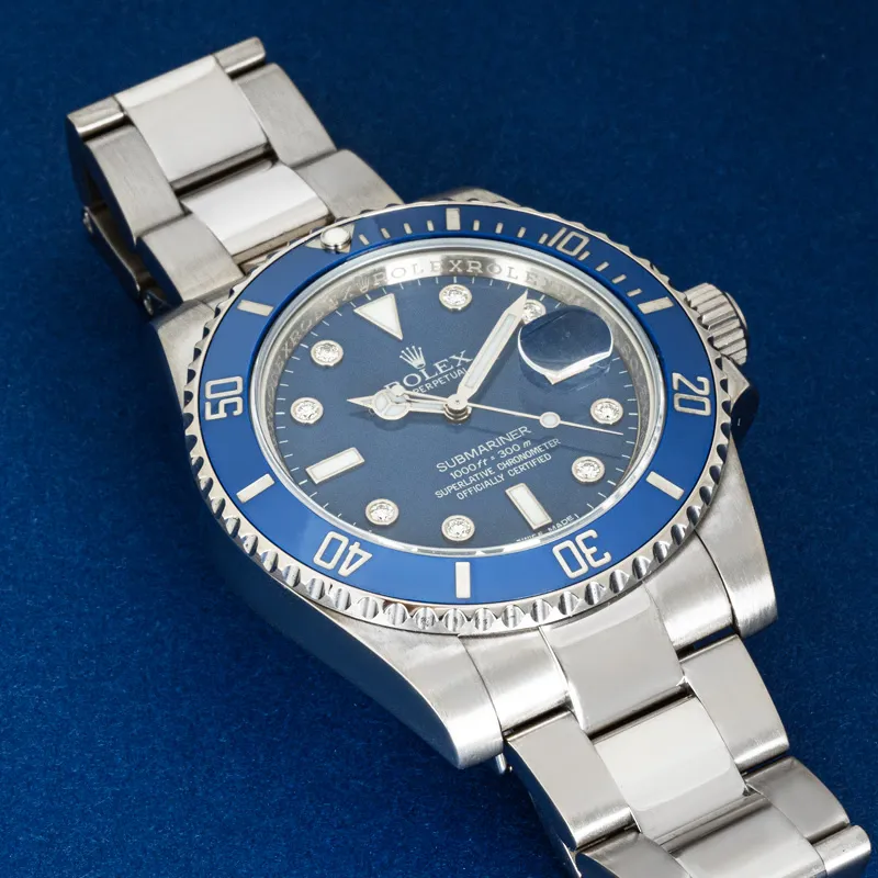 Rolex Submariner 116619LB 40mm White gold Blue Diamond 6