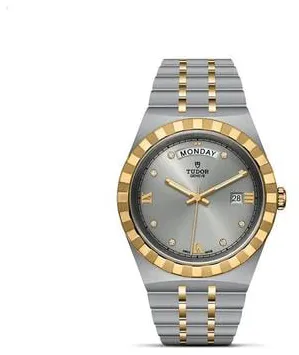 Tudor Royal M28603-0002 41mm Yellow gold and Stainless steel Silver